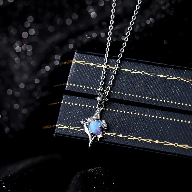 Zbird 925 Sterling Silver Necklaces Women's-4