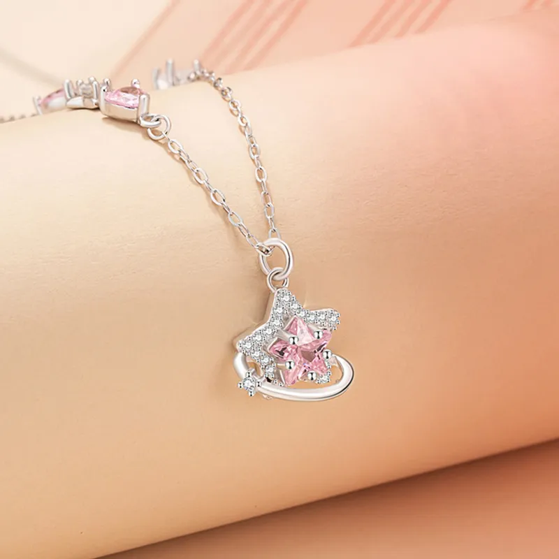 Zbird 925 Sterling Silver Necklaces Women's-5