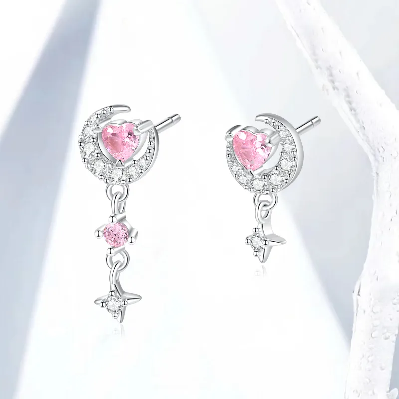 Zbird S 990 Silver Earrings Women's-3