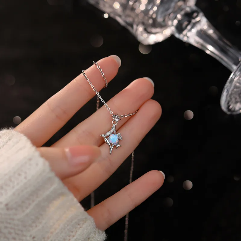 Zbird 925 Sterling Silver Necklaces Women's-3
