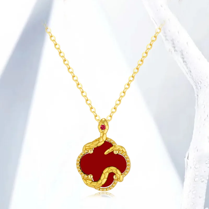 Zbird Agate Jade Necklaces Women's-5