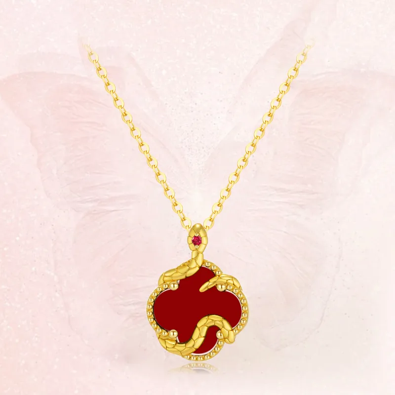 Zbird Agate Jade Necklaces Women's-4