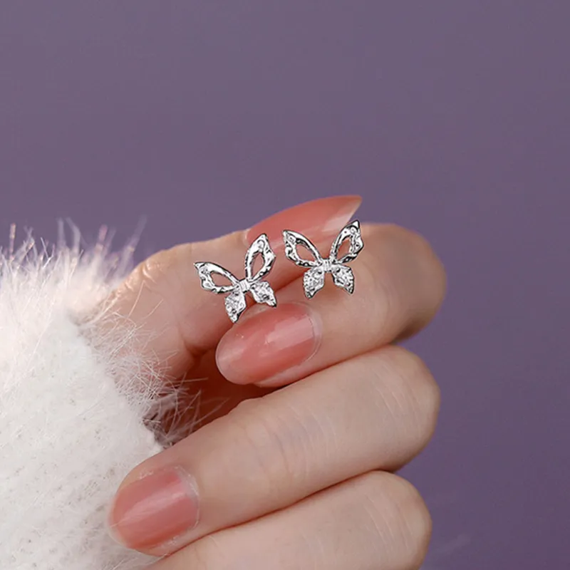 Zbird Sterling Silver Stud Earrings Women's-6