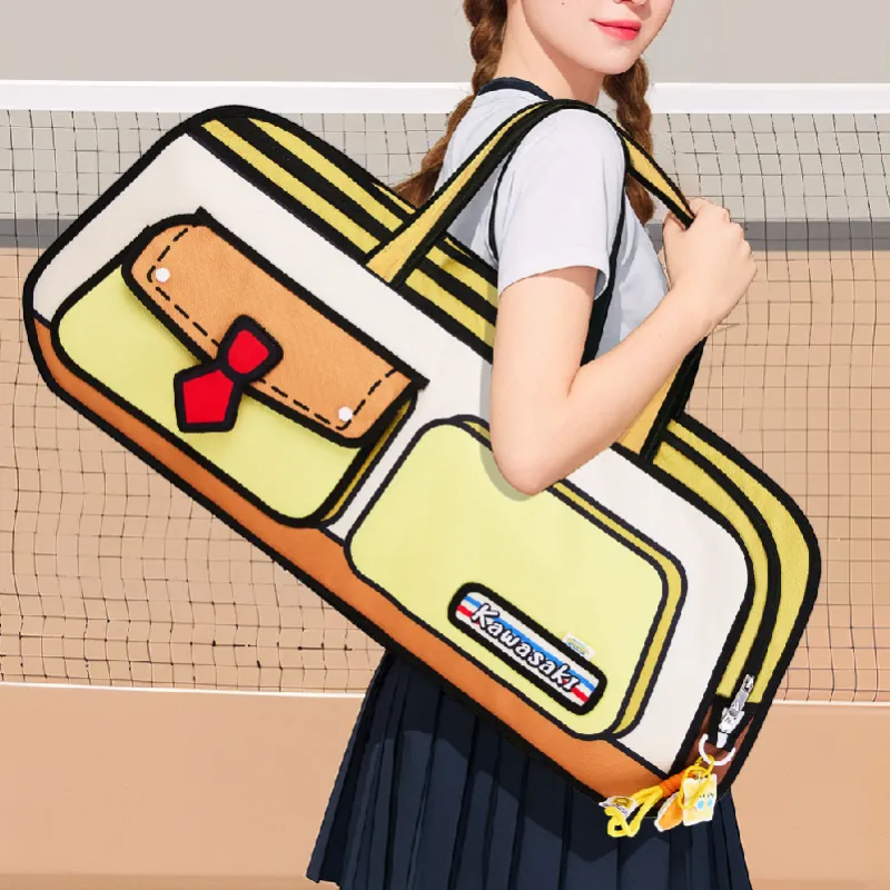 Kawasaki SpongeBob, Collaboration Collection Polyester Handbag Crossbody Bag 39L Unisex Bobby Yellow-1
