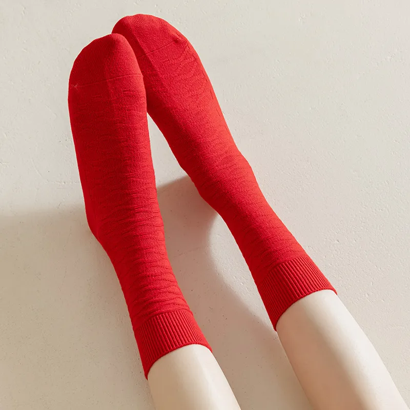 MANCHU Socks Gift Box Women's 3 Pack Red-3