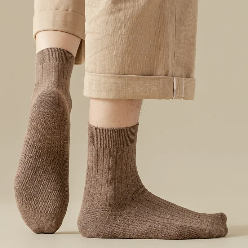 MANCHU Mid Calf Socks Men's 5 Pack-6