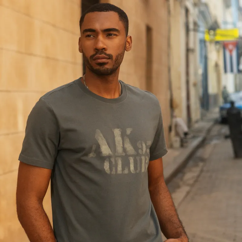 AKCLUB Free Cuba Series Short Sleeved T Shirts Men's-2