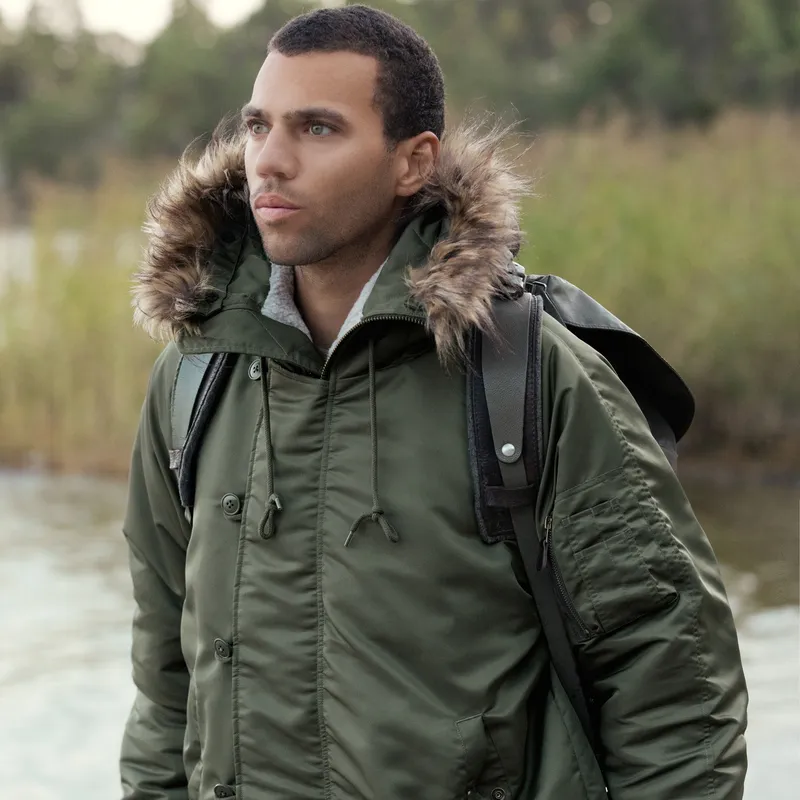 AKCLUB Vintage Collection Puffer Jacket Men's Navy Blue-8