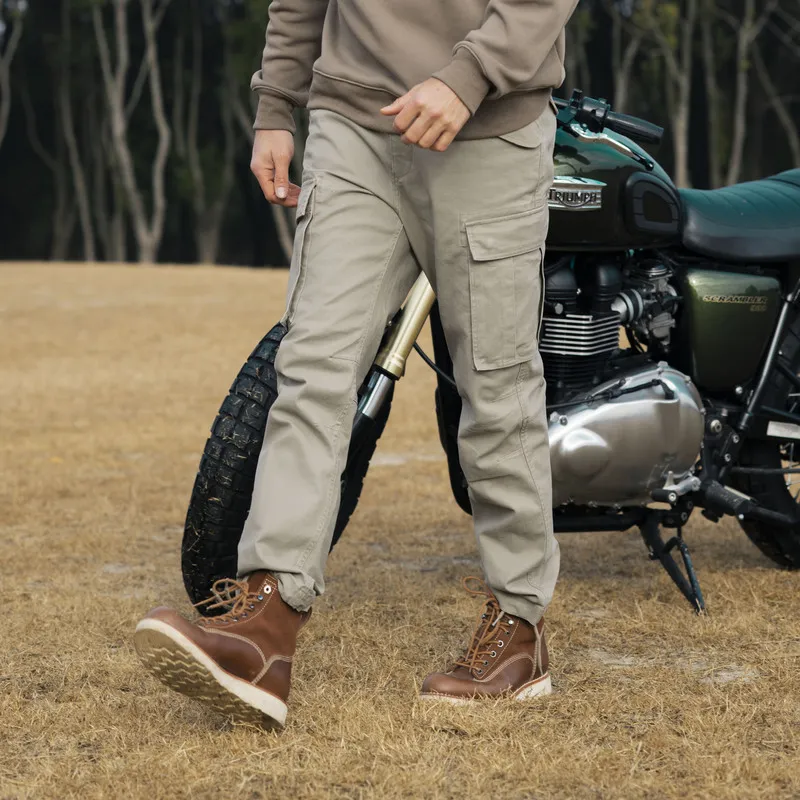 AKCLUB Casual Pants Men's Khaki-2