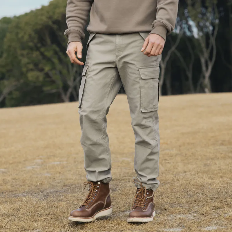 AKCLUB Casual Pants Men's Khaki-3