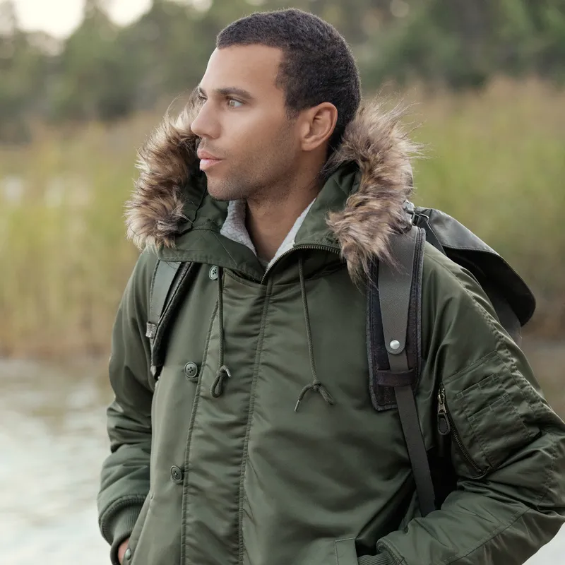 AKCLUB Vintage Collection Puffer Jacket Men's Navy Blue-6