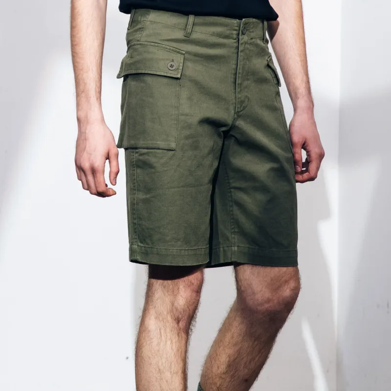 AKCLUB Casual Shorts Men Army Green-5