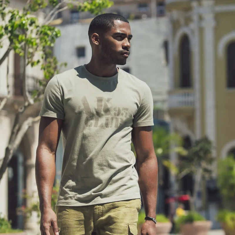 AKCLUB Free Cuba Series Short Sleeved T Shirts Men's-8