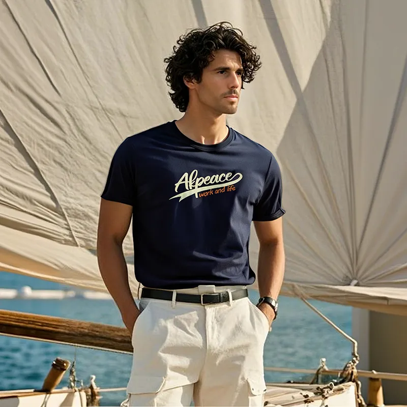 AKCLUB Vintage Collection T Shirt Men's Navy Blue-2