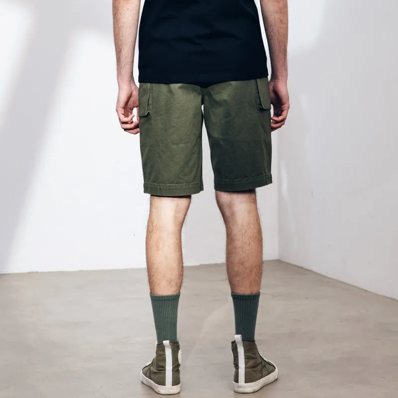 AKCLUB Casual Shorts Men Army Green-4