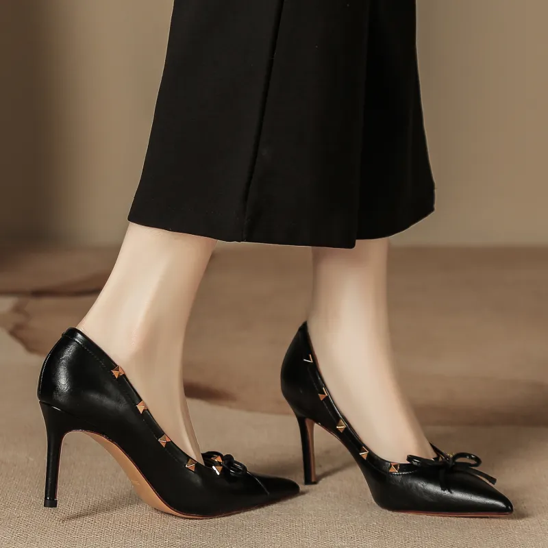 Bamiti As If Treading On Level Ground Slim Heel High Heels 8CM Women's-1
