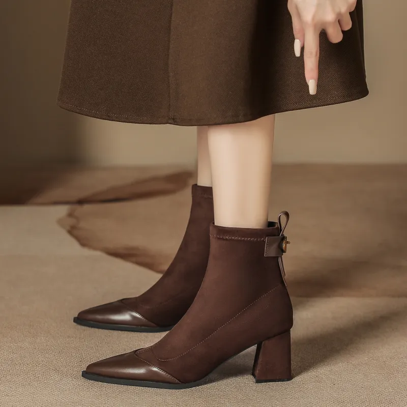 Bamiti As If Treading On Level Ground Ankle Boots 6.5CM Women's-9