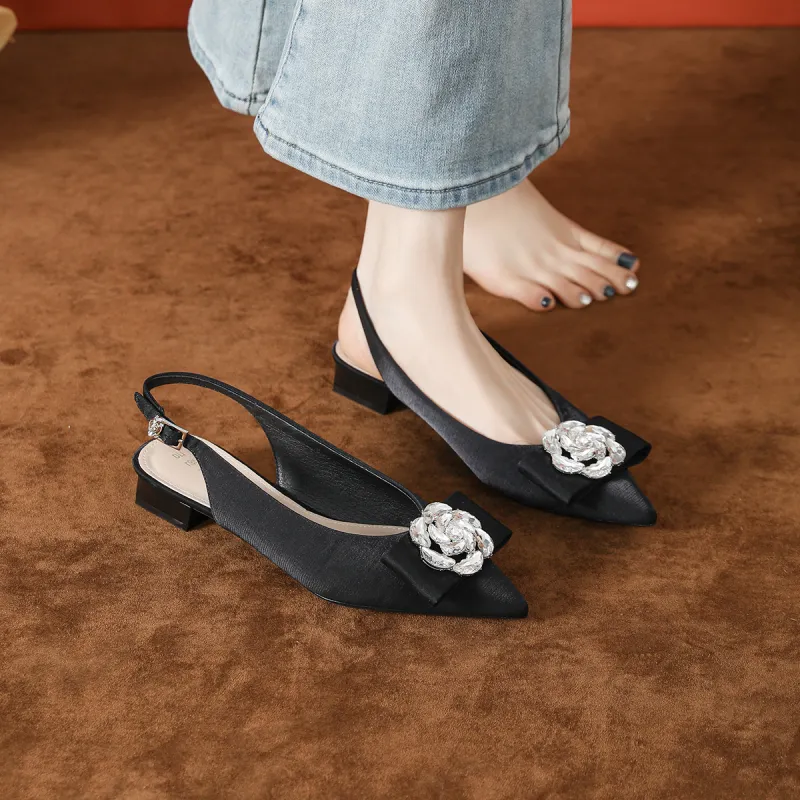 Bamiti Chunky Heel High Heels 3cm Women's-12