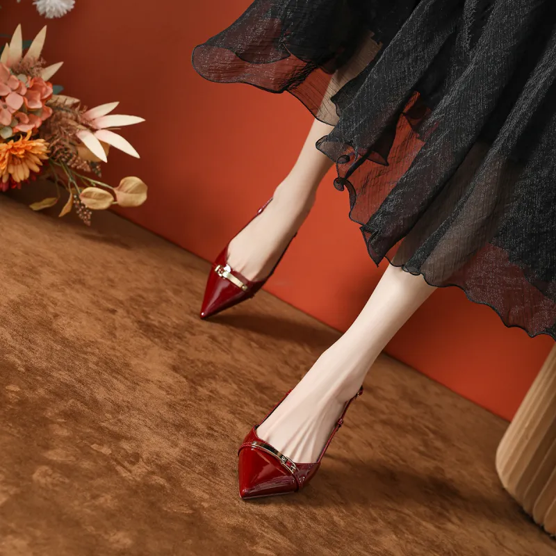 Bamiti Slim Heel High Heels 7cm Women's-11