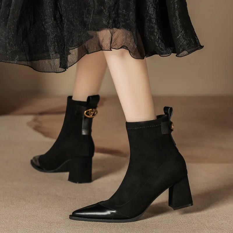 Bamiti As If Treading On Level Ground Ankle Boots 6.5CM Women's-1