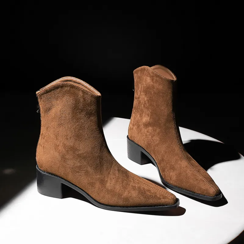 Bamiti Ankle Boots Women's Black/Dark Brown-9