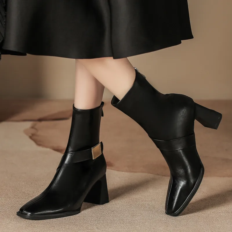Bamiti As If Treading On Level Ground Ankle Boots 7CM Women's-1