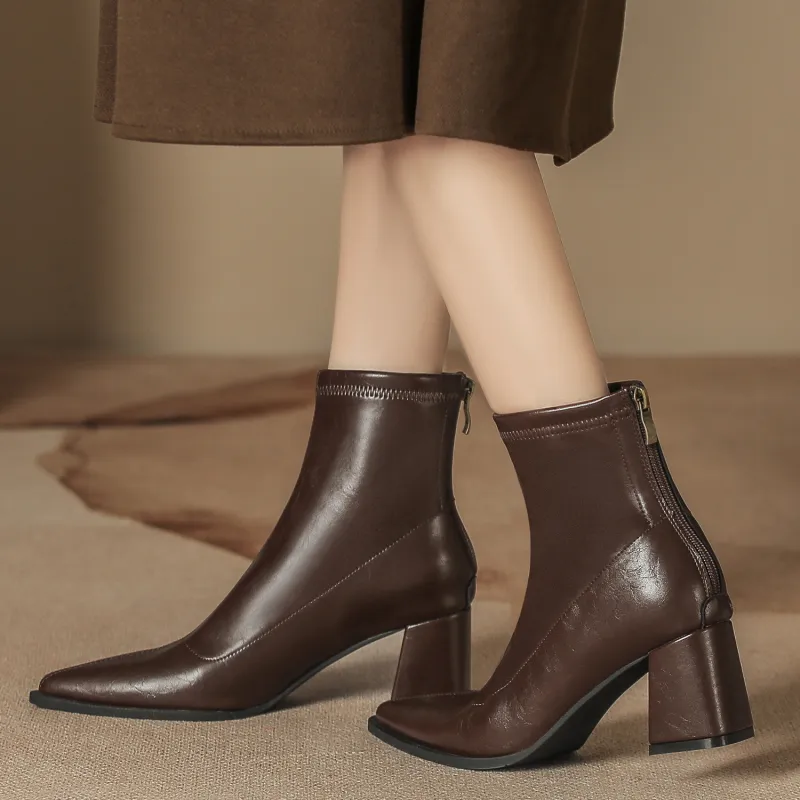 Bamiti As If Treading On Level Ground Ankle Boots 6.5CM Women's-7