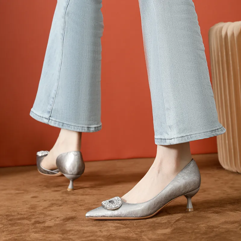 Bamiti Slim Heel High Heels 5cm Women's-12