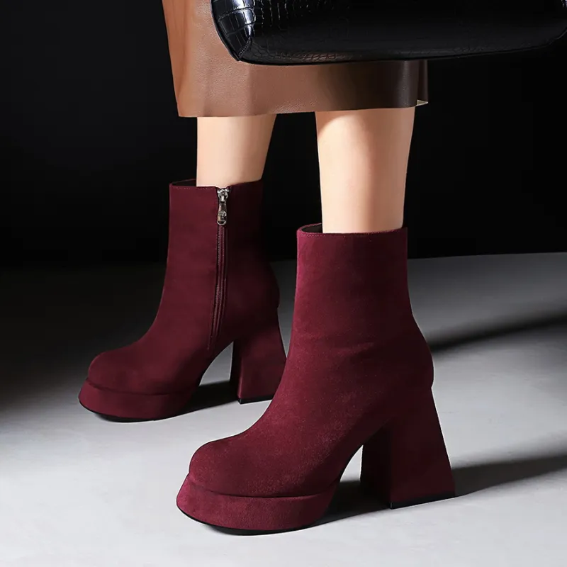 Bamiti As If Treading On Level Ground Ankle Boots Women's-21