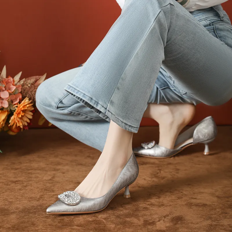 Bamiti Slim Heel High Heels 5cm Women's-8