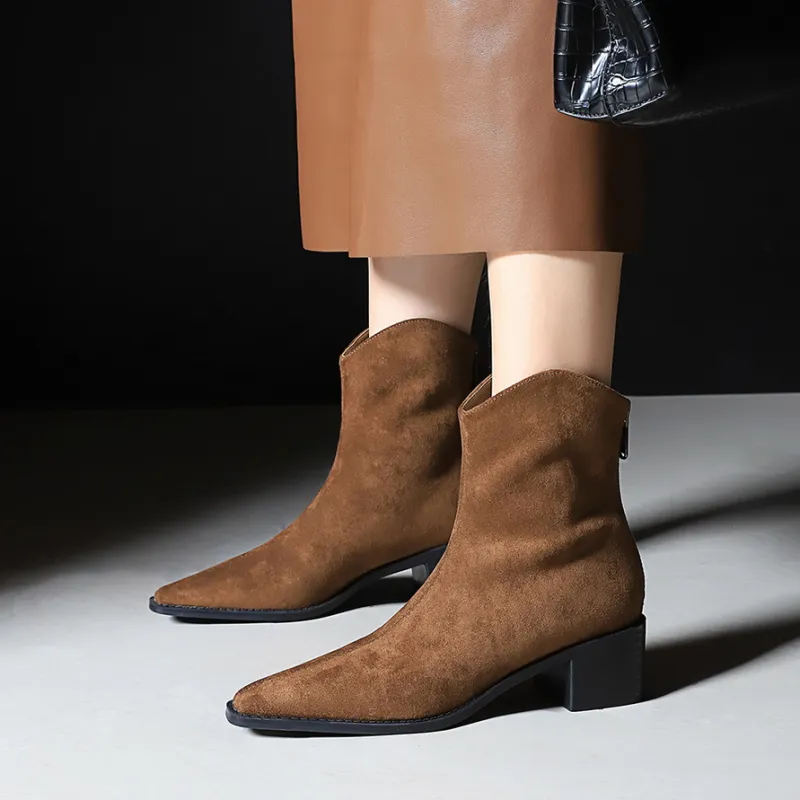 Bamiti Ankle Boots Women's Black/Dark Brown-6