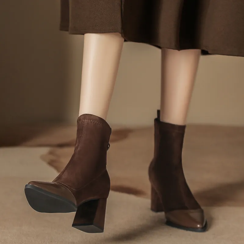 Bamiti As If Treading On Level Ground Ankle Boots 6.5CM Women's-7