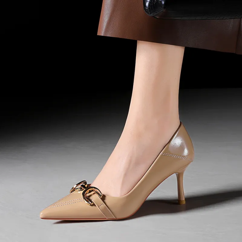 Bamiti As If Treading On Level Ground Slim Heel High Heels 7CM Women's-14