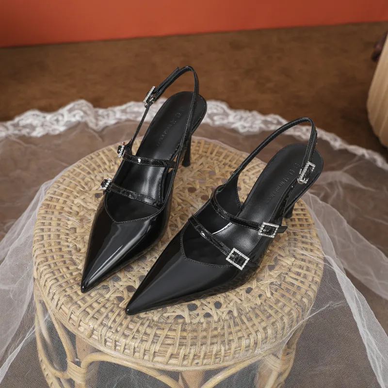 Bamiti Slim Heel High Heels 8cm Women's-7