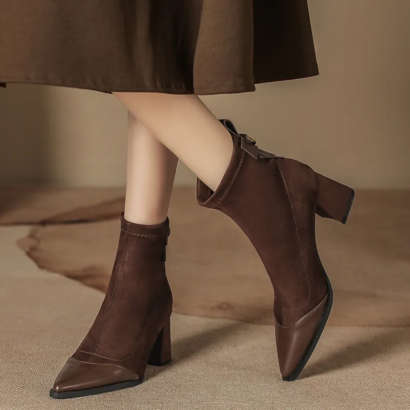 Bamiti As If Treading On Level Ground Ankle Boots 6.5CM Women's-10