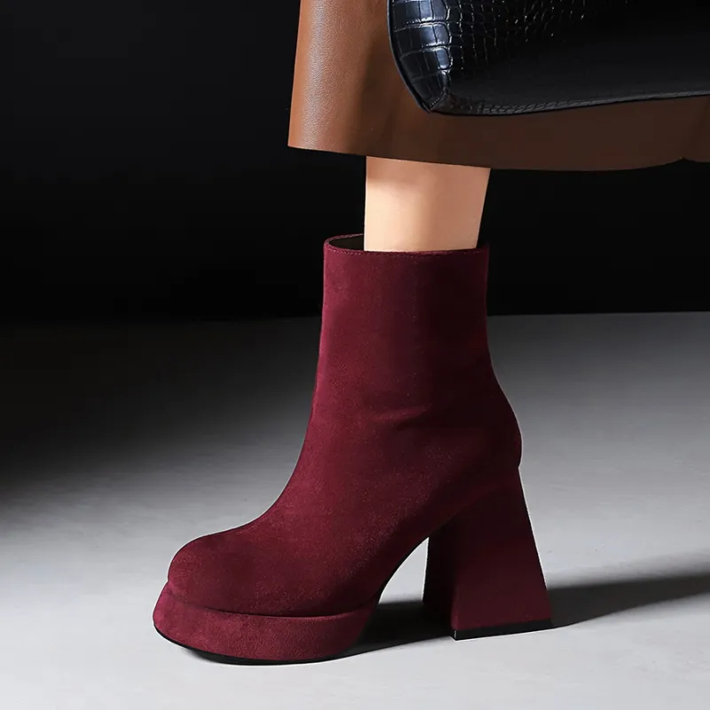 Bamiti As If Treading On Level Ground Ankle Boots Women's-18
