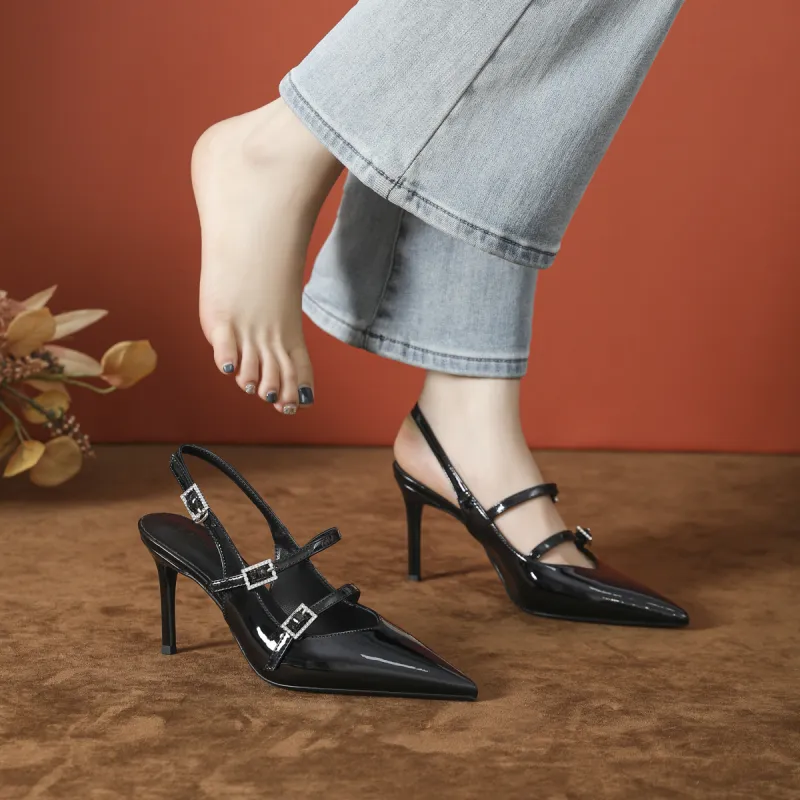 Bamiti Slim Heel High Heels 8cm Women's-9