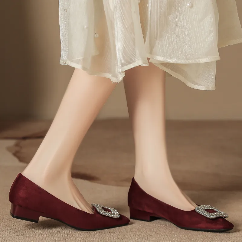 Bamiti As If Treading On Level Ground Chunky Heel High Heels 3CM Women's-12