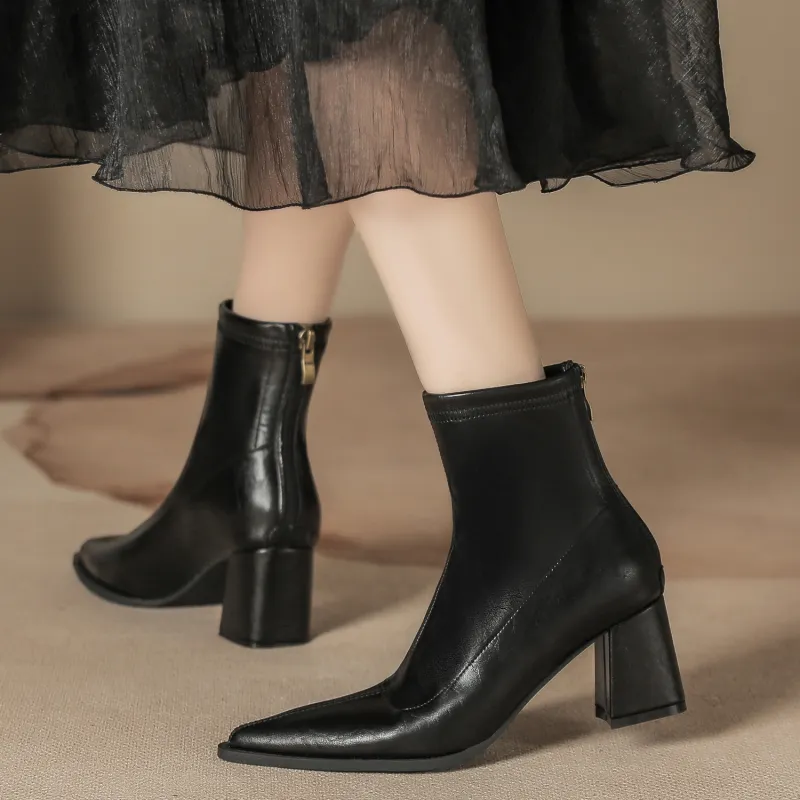 Bamiti As If Treading On Level Ground Ankle Boots 6.5CM Women's-4