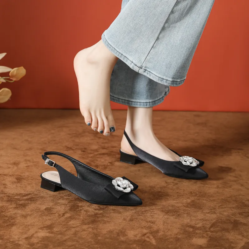 Bamiti Chunky Heel High Heels 3cm Women's-11