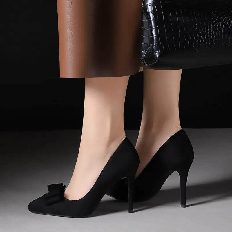 Bamiti As If Treading On Level Ground Slim Heel High Heels 10CM Women's-3