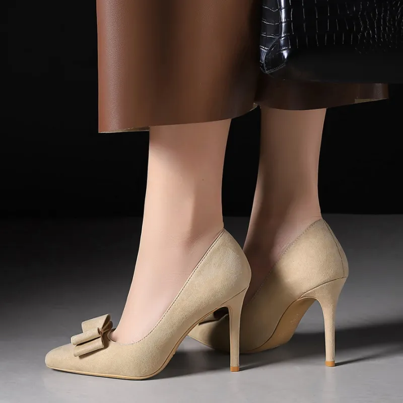 Bamiti As If Treading On Level Ground Slim Heel High Heels 10CM Women's-6