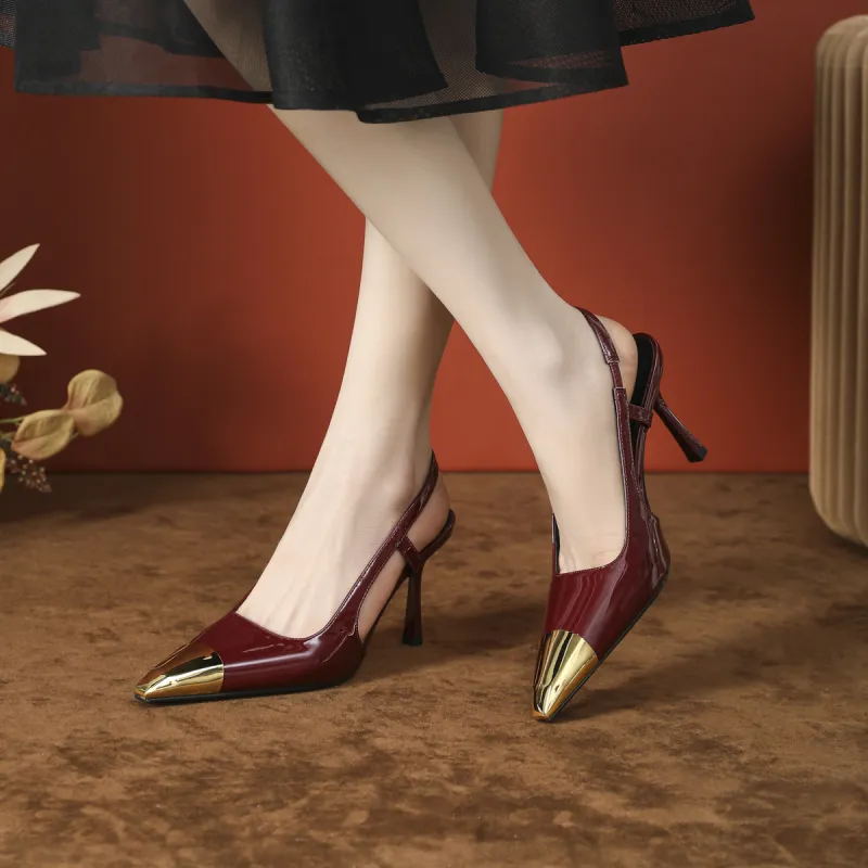 Bamiti Slim Heel High Heels 8cm Women's-12
