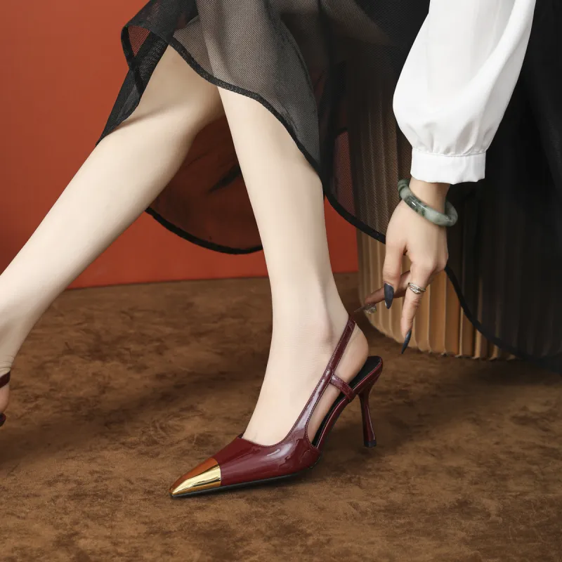 Bamiti Slim Heel High Heels 8cm Women's-10