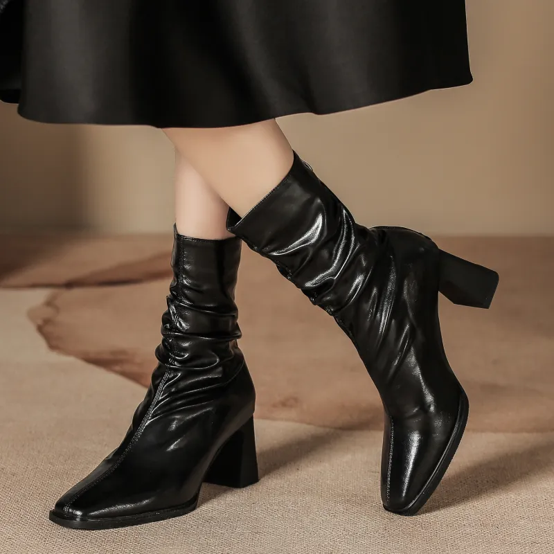 Bamiti As If Treading On Level Ground Ankle Boots 7CM Women's-1
