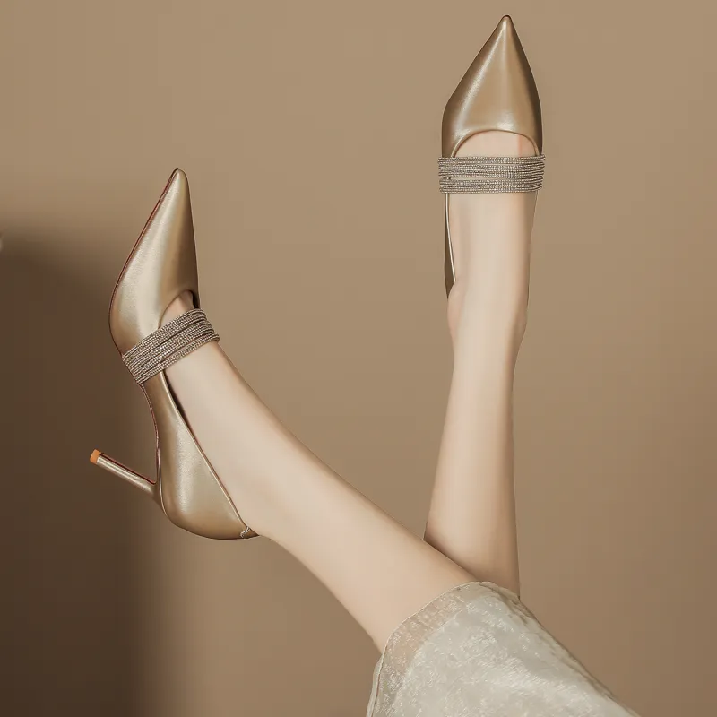 Bamiti As If Treading On Level Ground Slim Heel High Heels 8CM Women's-8