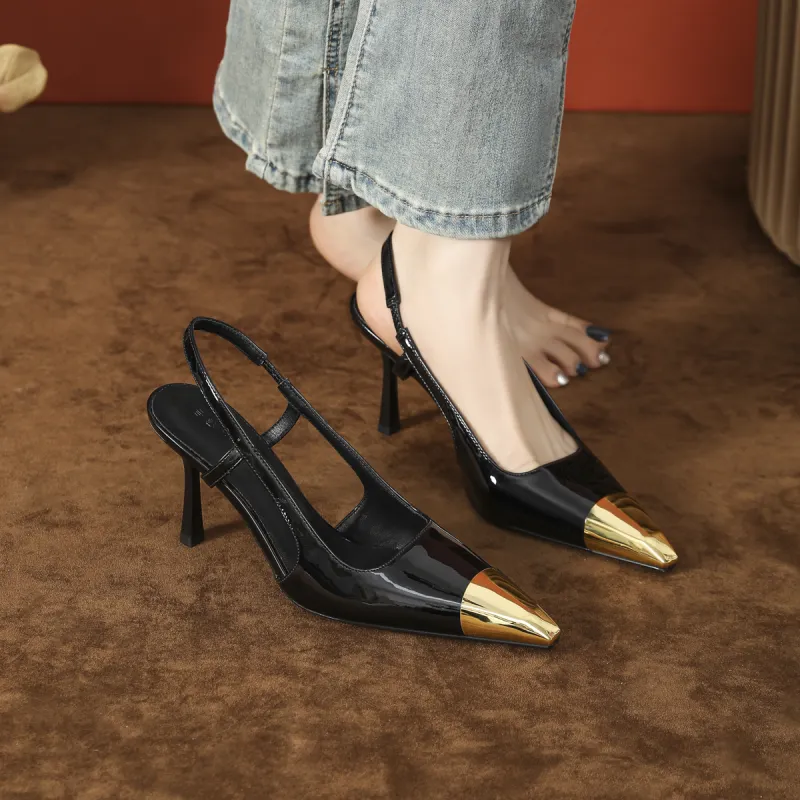 Bamiti Slim Heel High Heels 8cm Women's-3