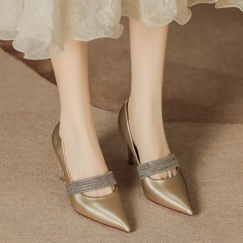 Bamiti As If Treading On Level Ground Slim Heel High Heels 8CM Women's-9