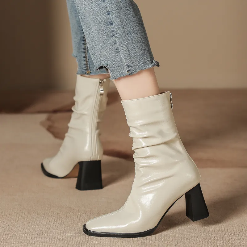 Bamiti As If Treading On Level Ground Ankle Boots 7CM Women's-14