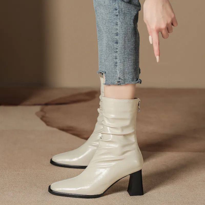 Bamiti As If Treading On Level Ground Ankle Boots 7CM Women's-11